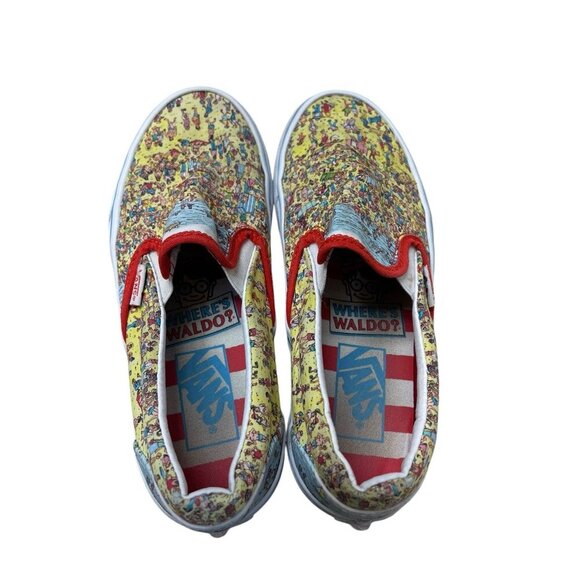 Vans Where's Waldo Limited Edition Classic Slip-On Sneakers Men’s 4 Women’s 5.5 - Picture 3 of 7